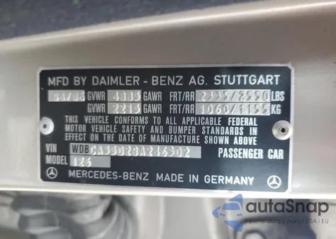 1986 Mercedes-Benz 420 Sel из США, поврежденный, VIN WDBCA35D2GA246302